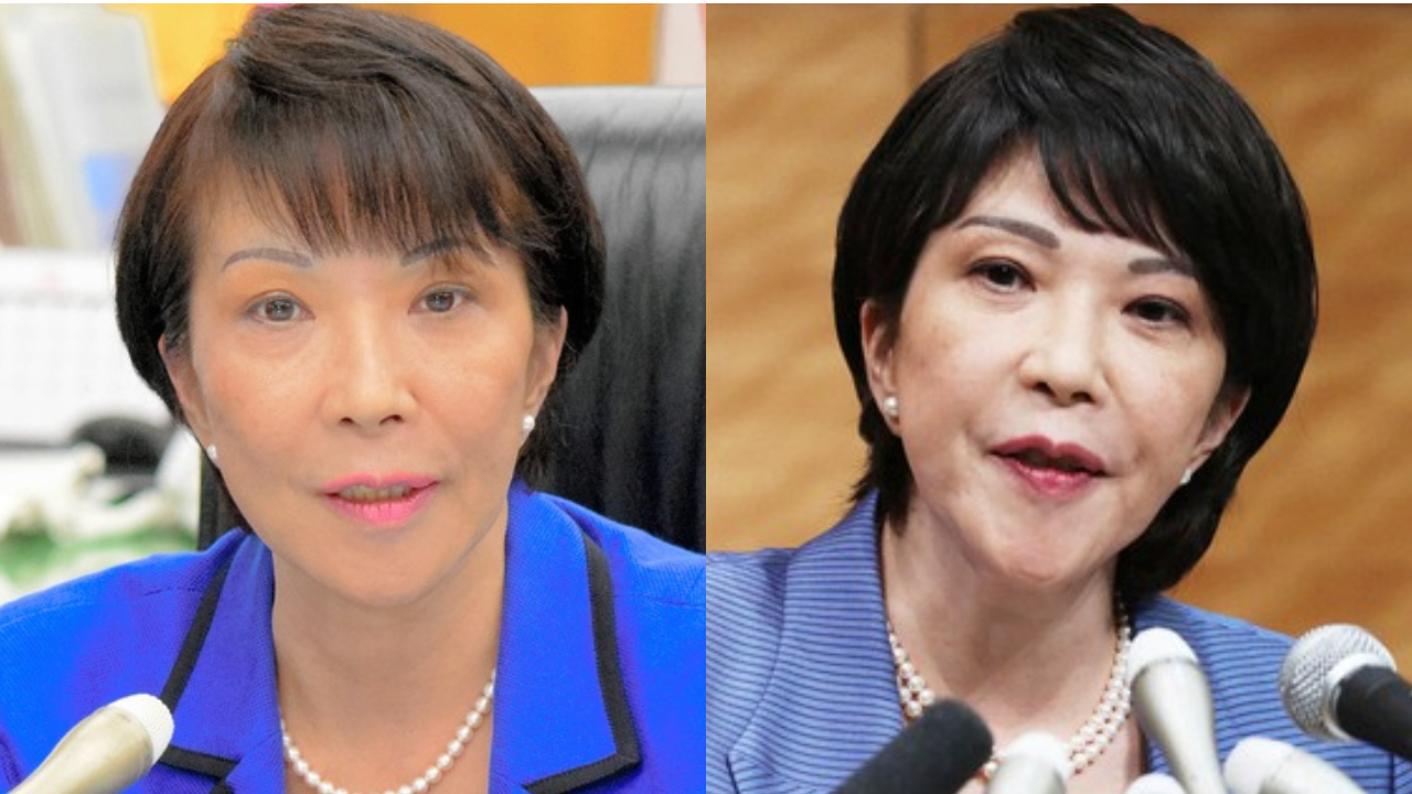 高市早苗　新総裁　自民党総裁　総理大臣　内閣総理大臣　女性初　顔の変化　顔が変わった　メイクの変化　ナチュラルメイク　眉毛　眉　しわ　痩せた　アイライン　政調会長　経済安保担当大臣