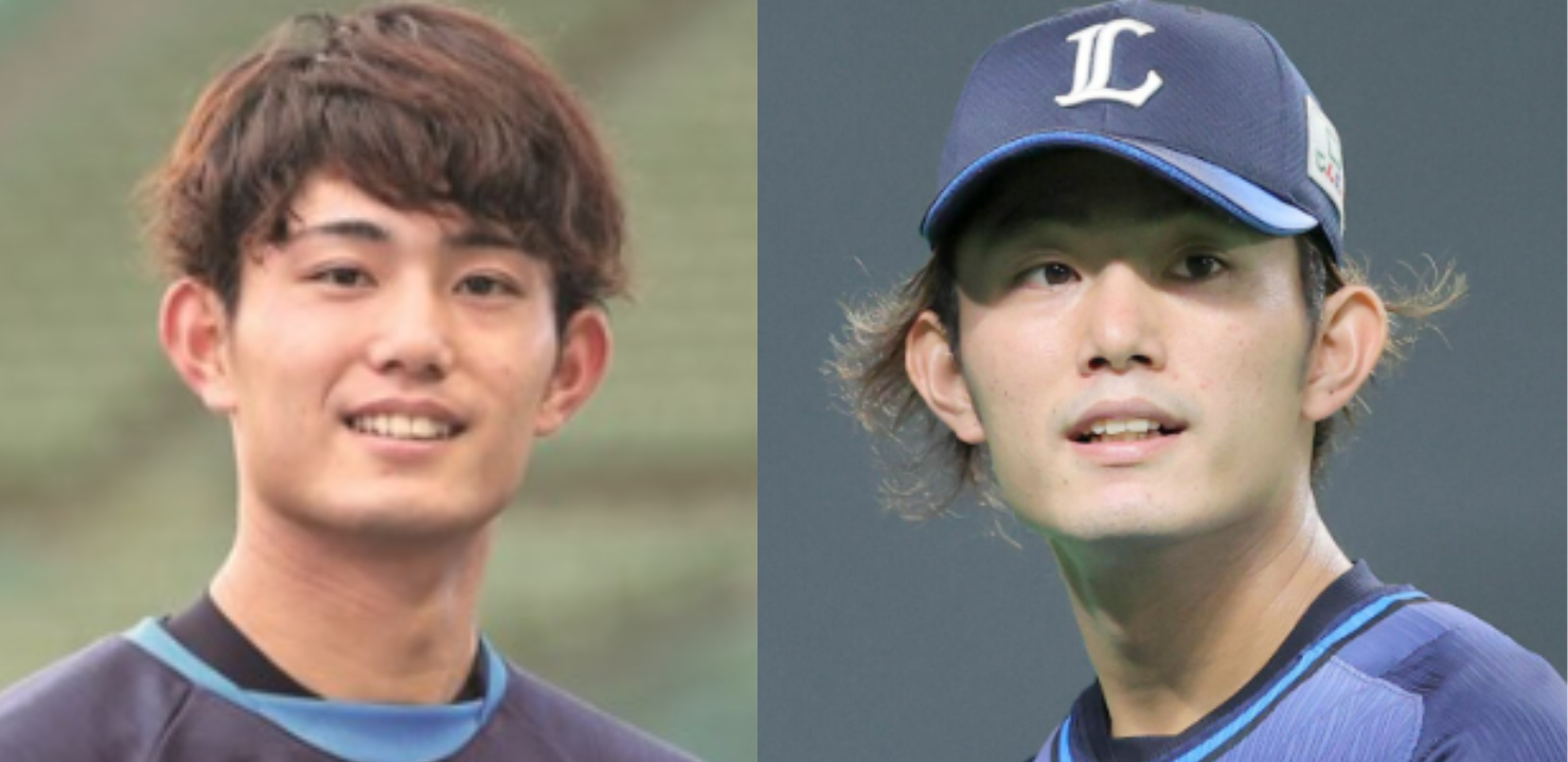 今井達也　髪　髪型　長髪　ロン毛　高橋光成　髙橋光成　西武　エース　3年連続　二桁勝利　作新学院　甲子園　優勝　2016年　ドラフト1位　メジャー　移籍　メジャーリーグ　メジャーリーガー　チームロン毛　色気　画像比較