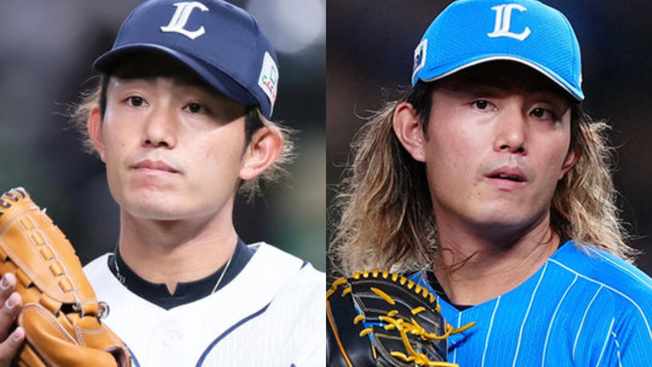 今井達也　髪　髪型　長髪　ロン毛　高橋光成　髙橋光成　西武　エース　3年連続　二桁勝利　作新学院　甲子園　優勝　2016年　ドラフト1位　メジャー　移籍　メジャーリーグ　メジャーリーガー　チームロン毛　色気　画像比較