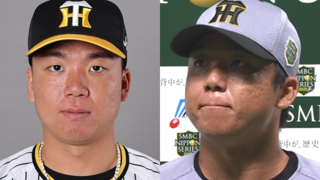 村上頌樹　肌　肌質　ニキビ　赤み　凹凸　肌荒れ　日焼け止め　保湿　改善　ケア　高校　智弁学園　大学　東洋大学　プロ入り後　阪神　タイガース　結婚　最多勝　最優秀防御率　MVP　日本一　日本シリーズ　ソフトバンク　エース　藤川球児監督